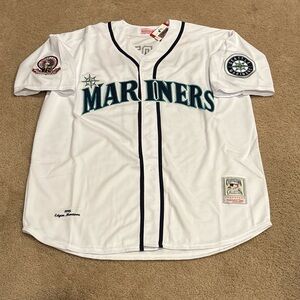 Edgar Martinez Seattle Mariners Jersey Mens XL 1995 Home White Retro